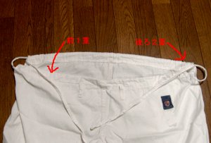 ゴム紐通しのコツとやり方 - ぎんがむちっく 手作り子ども服や可愛い小物たち