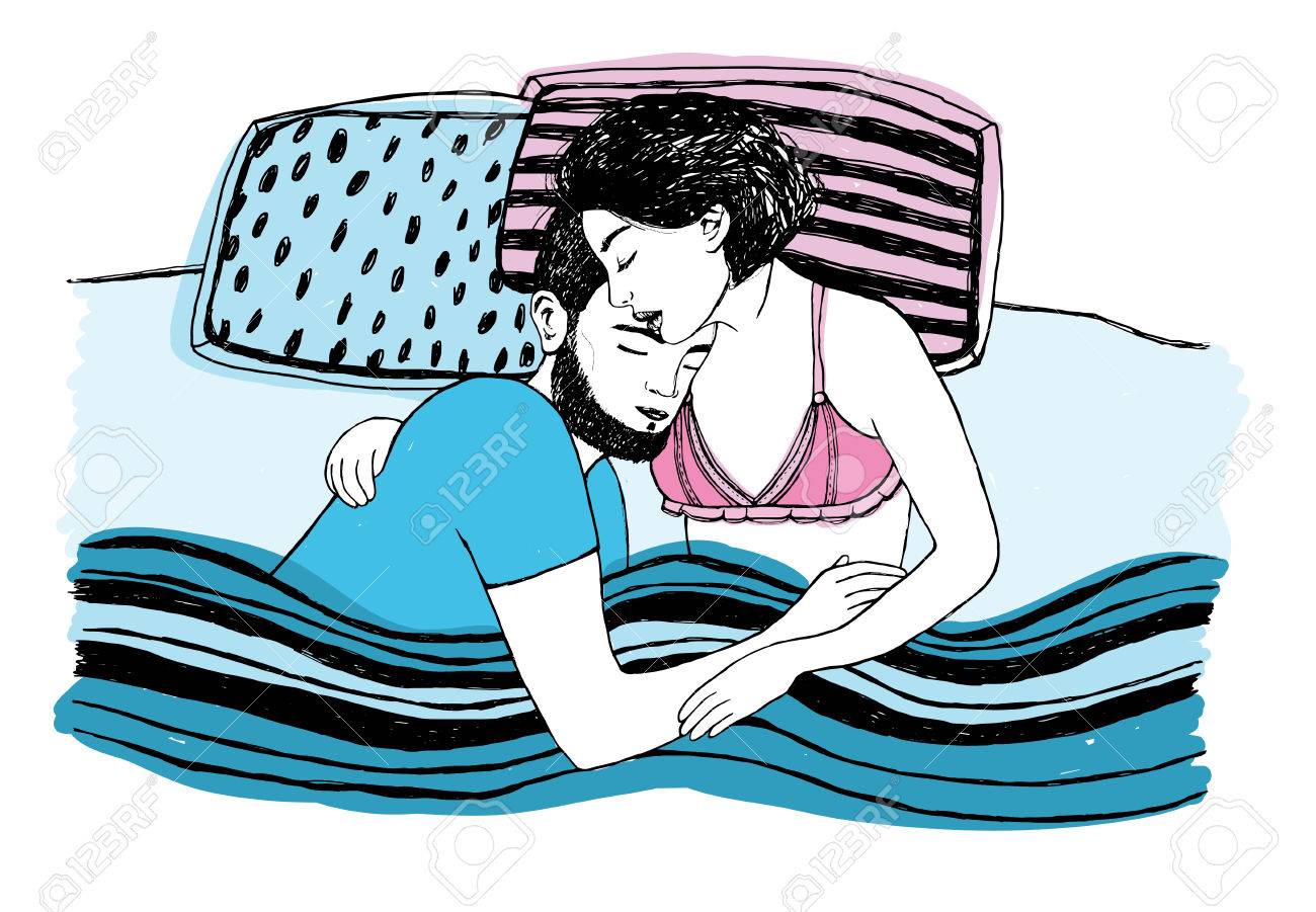 朝 カップル ベットの寝方TikTok