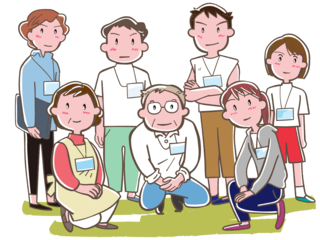 交流会イラストなら、小学校・幼稚園向け・保育園向けのかわいい無料イラストお試しフリー素材 カット がいっぱいの安心サイトへどうぞ