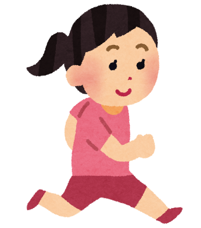 いろいろな走る人たちのイラスト 私服かわいいフリー素材集 いらすとや