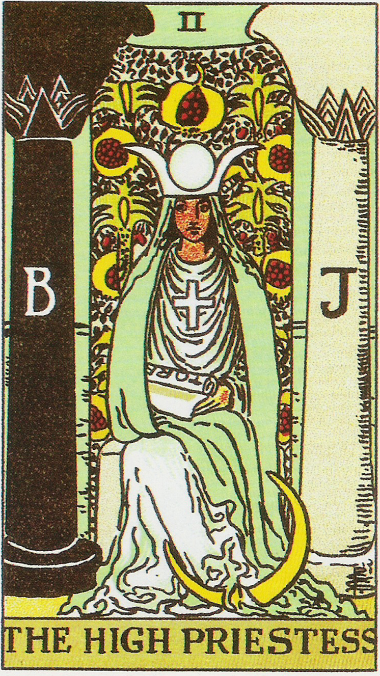 🃏 女教皇 2番 正位置・逆位置 恋愛における意味占い師Q