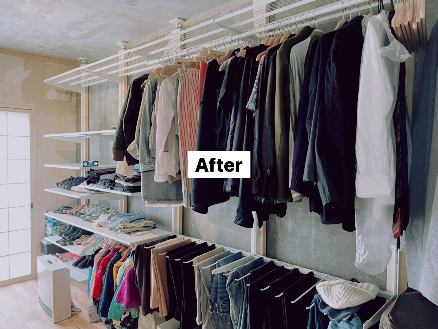 ファミリークローゼット、ちょこっとＤＩＹ その１ - 20年後も素敵な家