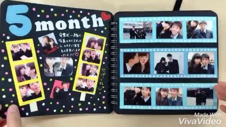 フォトアルバム 成長記録 1歳誕生日 コンパクトサイズ イラスト 誕生から1歳までの成長記録 バースデーアルバム 誕生日 雑貨・その他 Fiori eluce 通販 14336141Creema クリーマ