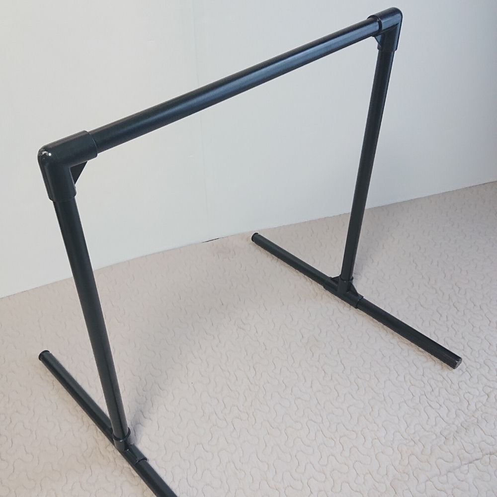 DIY 室内用の「鉄棒」を自作イレクターパイプ鉄棒