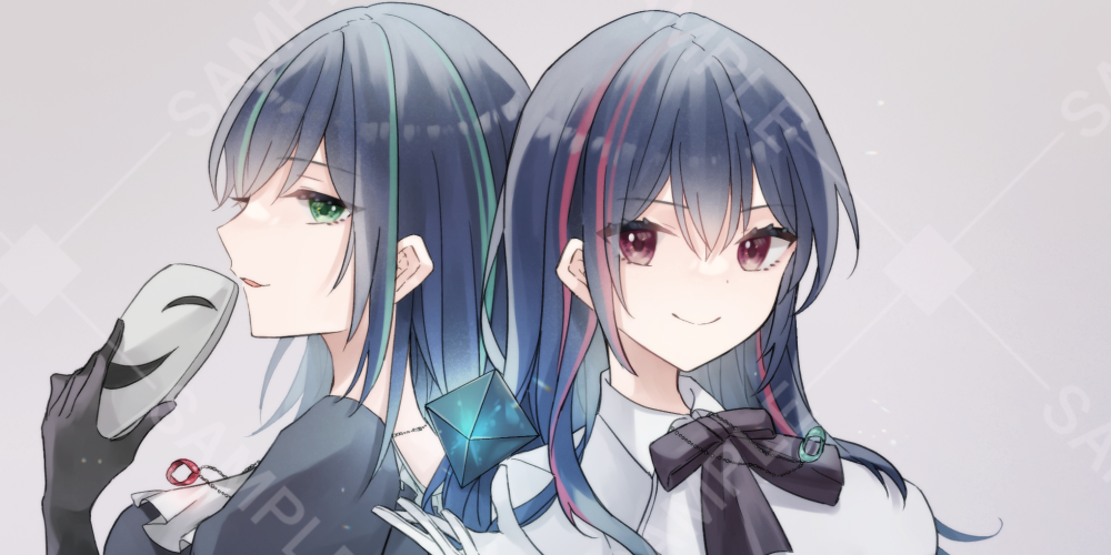 アニメやイラストなどの双子キャラの髪色と目の色についての質問です。 - 画像の- Yahoo!知恵袋