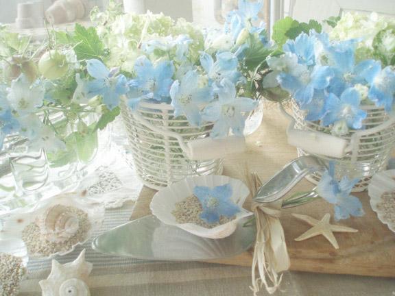 会場装花* 夏婚ということでナチュ- 結婚式準備レポ みんなのウェディング