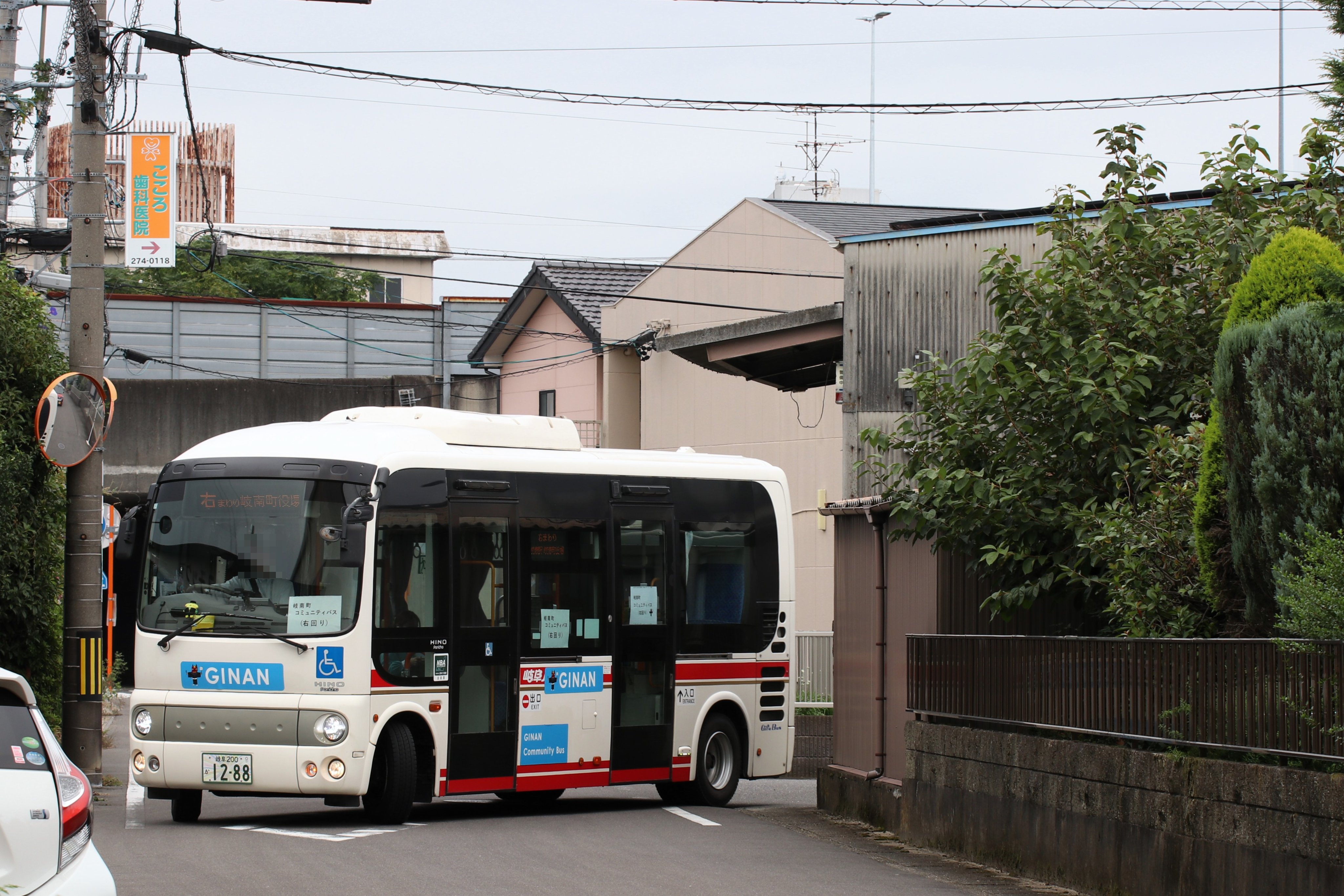 岐阜バス 岐南町コミュニティバス専用車 岐阜200か2167 岐南営業所 #岐阜バス