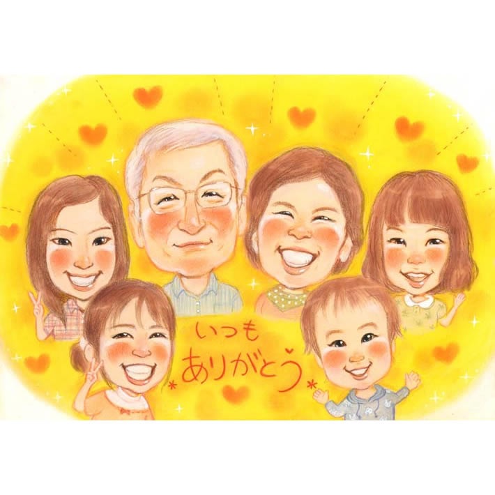 孫からおじいちゃんおばあちゃんにプレゼントのイラスト素材79618928- PIXTA