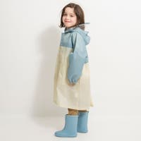レインポンチョ キッズ 男の子 女の子 子供 レインコート レインウェア 7442 かわいい おしゃれ フリーサイズ 105~125cmランドセル対応 子供用 ハイポンチョ 子ども カッパ ランドセル シンプル 通園 通学 保育園 小学校 小学生 収納袋 フード付 自転車 無地カジメイク