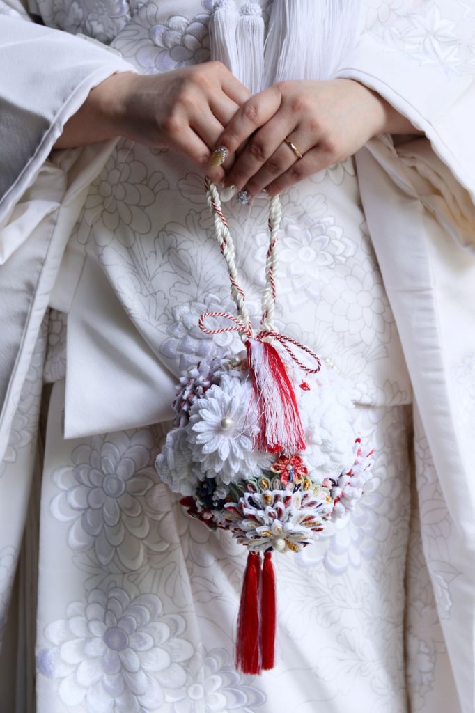 ウェディングブーケ ブートニア付き 結婚式ブーケ 和装 白無垢 枝ブーケ ウエディングブーケ 前撮り