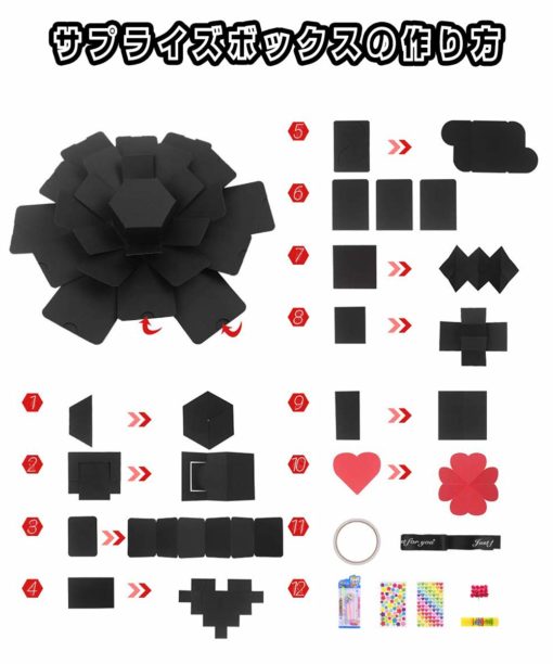 仕掛けいっぱいのサプライズボックスアルバム！ パステルカラーver手作りアルバムアルバムキッチン