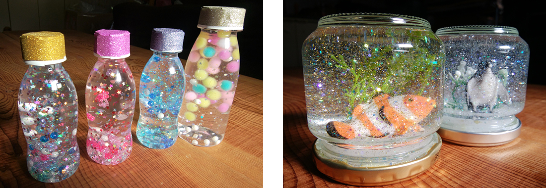 自然物でスノードーム