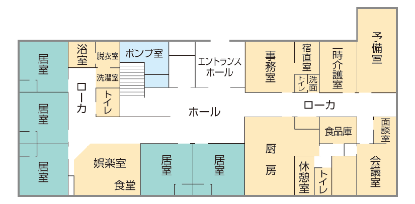ためなが温泉病院 宿直室株式会社 アーキ・ブレイン 10坪までの小さなお店はおまかせください 小型店舗 設計施工