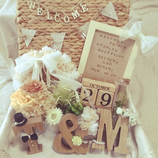 結婚式 SHEIN、セリア、ダイソーで購入したウェルカムスペースグッズを紹介！ - min Life