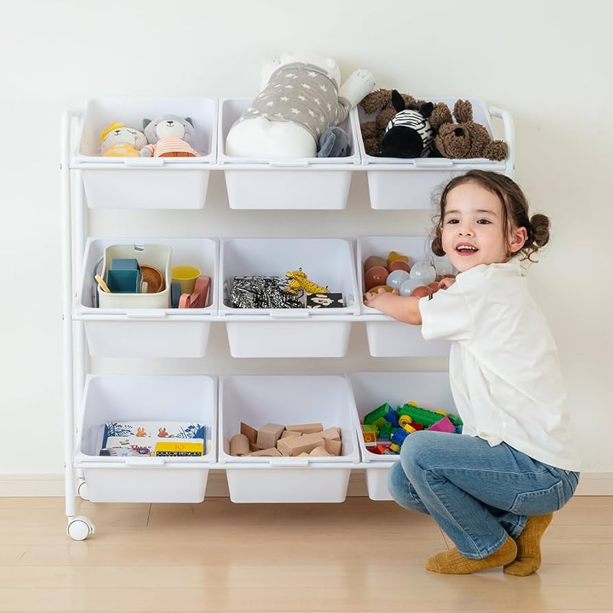 ニトリ カラーボックスは横置きがベスト！子どもの目線を意識した収納作りママリ