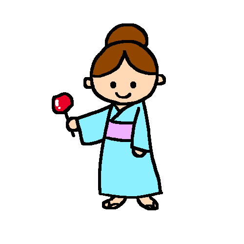 花火と浴衣姿の女の子のイラスト素材11372487- PIXTA