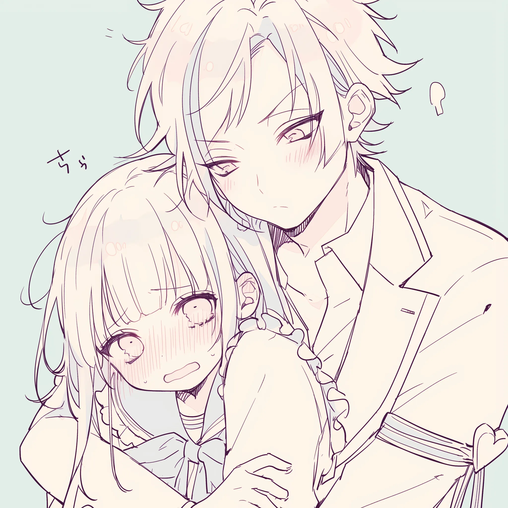 オリジナル フリー素材まとめ03 CPポーズ- セン SENのマンガ作画資料ポーズ集トレス素材 - pixiv