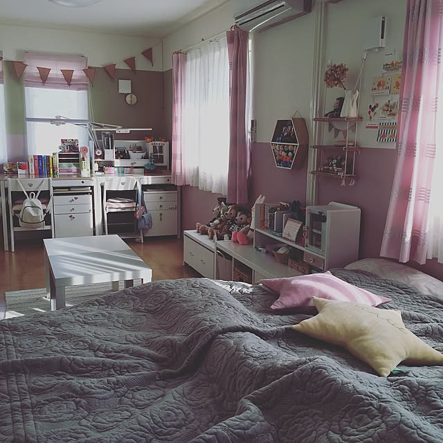 2人姉妹の6畳子ども部屋♪スッキリ改造ハンドメイドの作り方・アイデア暮らしニスタ