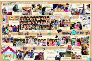 色で虹を表現しよう！手作り卒アルのアイデア見本卒アルペディア – 卒業 卒園アルバム作りのアイデア辞典