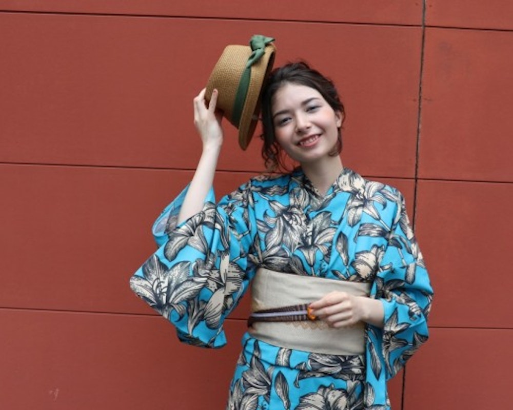 今年の浴衣撮影です✨👘💕 髪飾りは百合 *´ω｀* portrait古民家スタジオ撮影photoinstagood水車屋