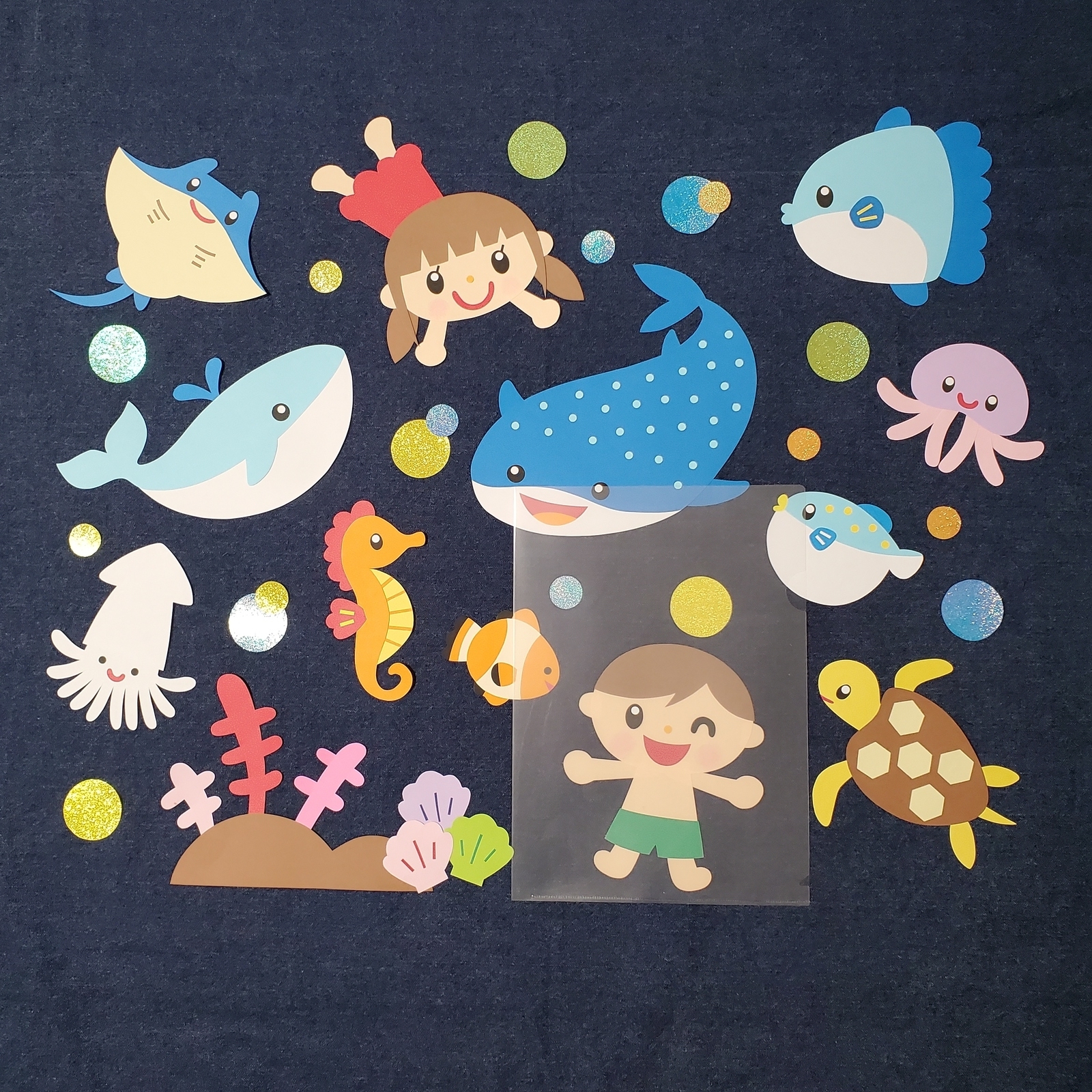 夏 壁面 海 生き物 うみ - MACHIPPE'S GALLERYminne byGMOペパボ 国内最大級のハンドメイド・手作り通販サイト