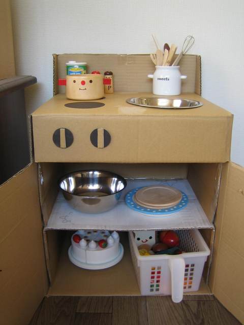 楽天市場 おままごとキッチン おままごと ダンボール 茶冷蔵庫 単品 おもちゃ 台所 2歳 誕生日プレゼント 3歳 段ボールキッチン 女の子 男の子女 誕生日 クリスマス : ダンボール家具のHOWAY楽天市場店