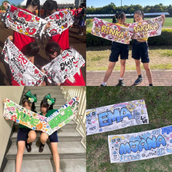 7選!! デコタオル特集✍🏻💖🩵 体育祭や文化祭で絶対目立つ😼✨ 可愛すぎるデコタオルアイデアを 紹介するよ🗣️💭💕ネームボードの代わりにもなるから ライブでも使ってみてね😉👊🏻💘 🟠photo by⚪️ @yk._.olis2 @___.sa07@_skr.830 @fujioka_creations @0.luv11