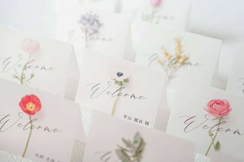 ベーシックな”紙の席札”が手作りで簡単に映えるテクニック８選ゼクシィ