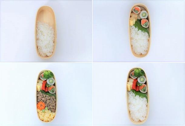 お弁当詰め方動画 その73長方形弁当箱のコツ！〜おにぎり編〜C CHANNEL