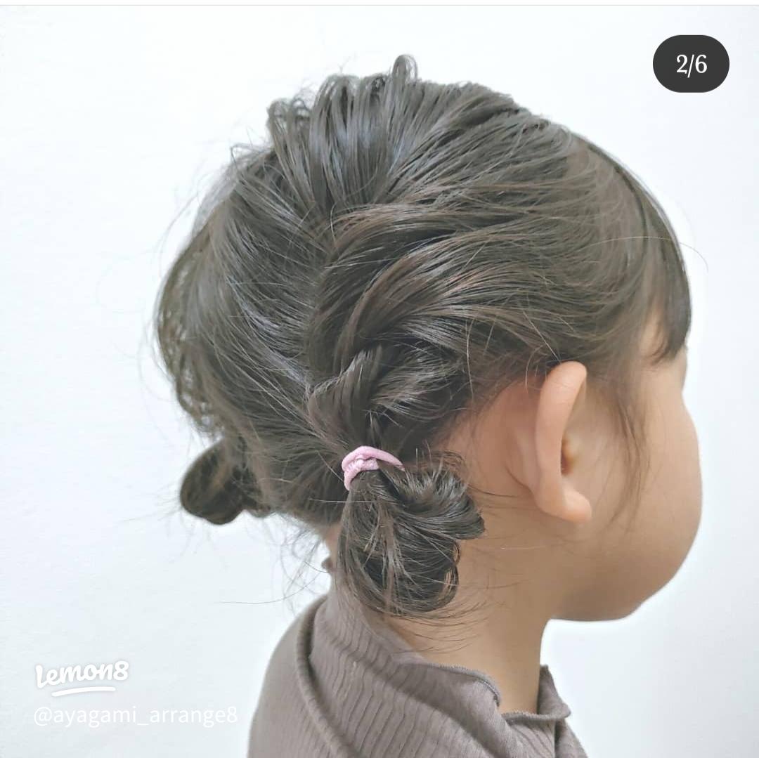 簡単&崩れにくい3歳娘のヘアアレンジ