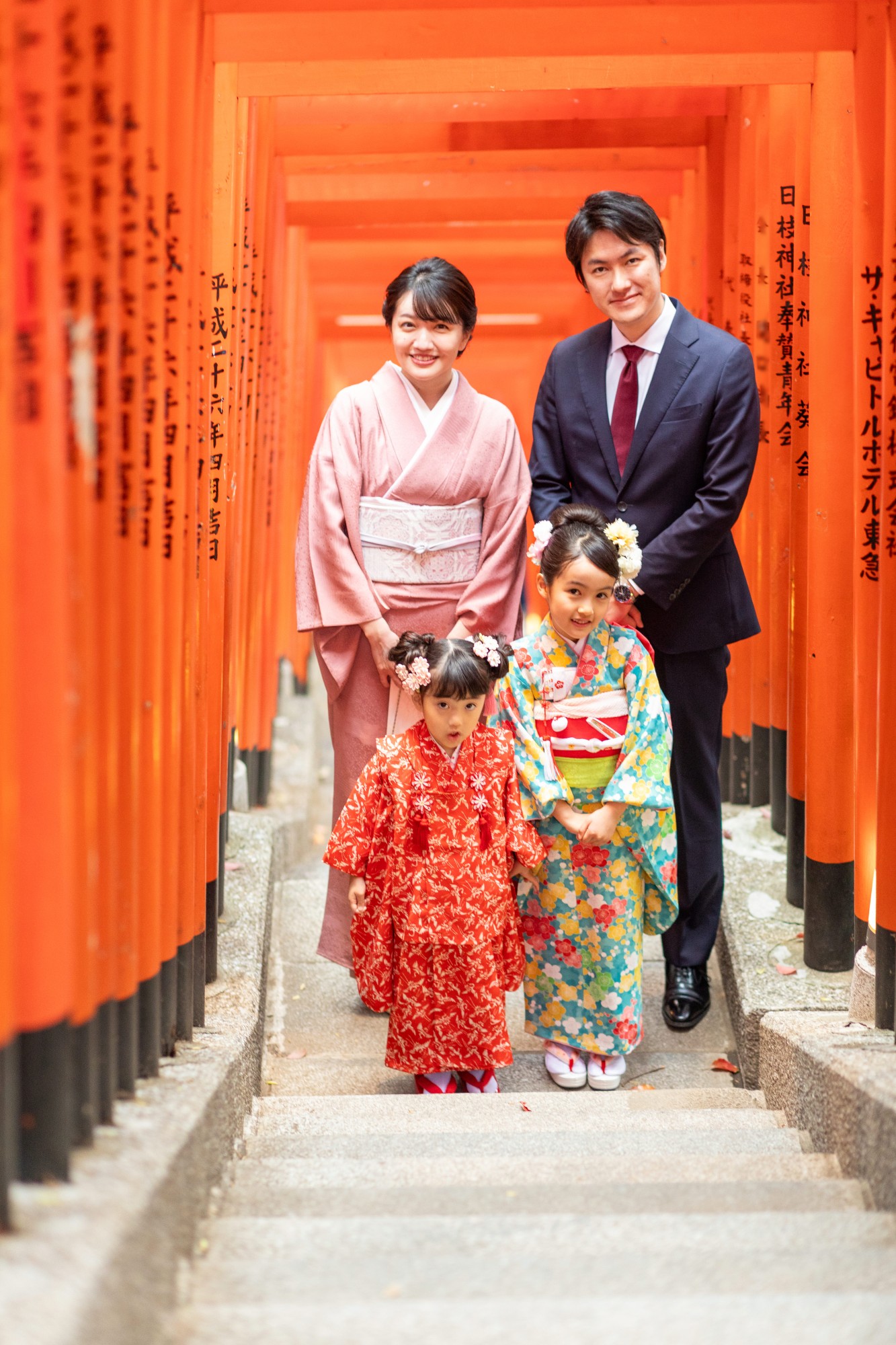 素敵に撮っていただきました」写真映えするスポットで七五三詣りの撮影OurPhoto アワーフォト