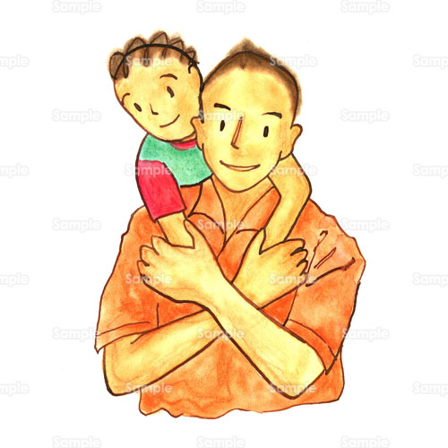 抱きしめる母娘 02526000183 の写真・イラスト素材アマナイメージズ