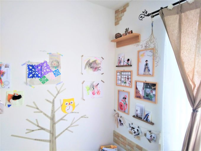 子供の作品の整理収納方法と飾り方 空いている部屋の活用で美術館にイエチェン