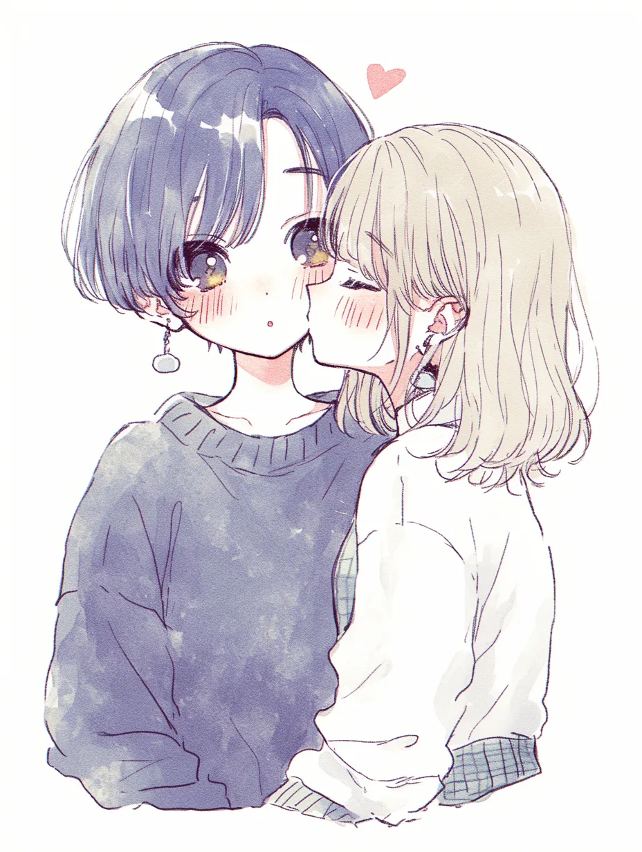 カップルイラスト7ミカスケのお絵描き