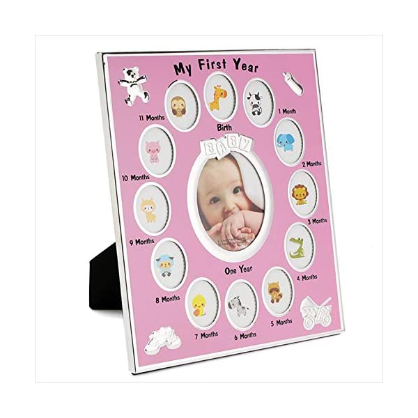 月齢フォト 手形 足形が押せる 写真立て フォトブック 写真飾り フォトフレーム ベビーフォトアイテム 新生児 赤ちゃんの記念撮影に インスタ映え 月齢記念写真 ベビーアート 記念日フォト ブルー ピンク ホワイト ベビーグッズ 出産祝い 誕生日 御祝 送料込