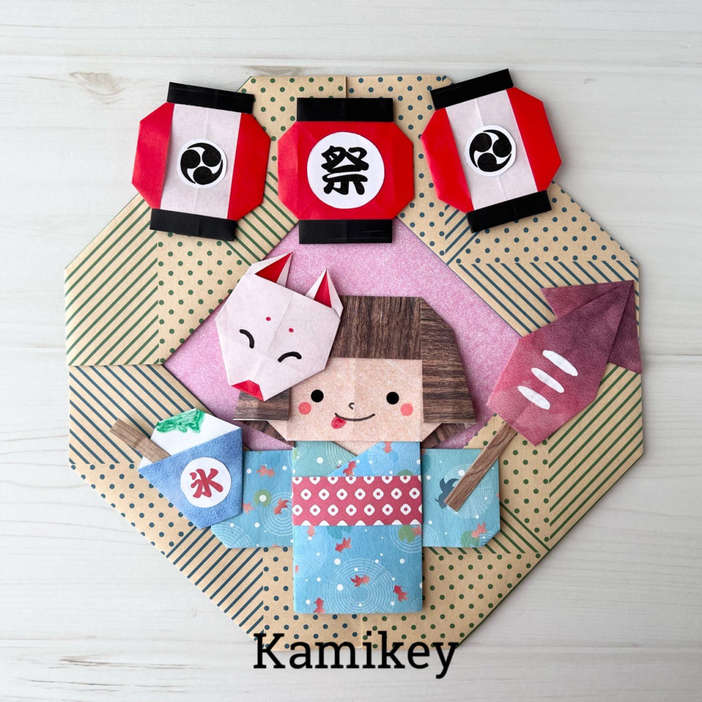 折り紙 ❦秋のリース❦ 秋のリース飾り創作折り紙 カミキィ