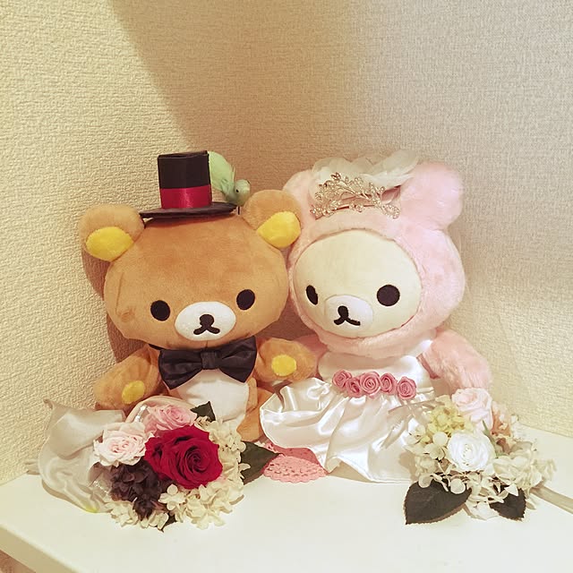 くまさんコスチューム*Sサイズ43cm ウェルカムベア・ウェルカムドールに♪ウエディングドレスとスーツのお得なペアセット♪14f12 -NUINUI-HAPPY'S GALLERYminne byGMOペパボ 国内最大級のハンドメイド・手作り通販サイト