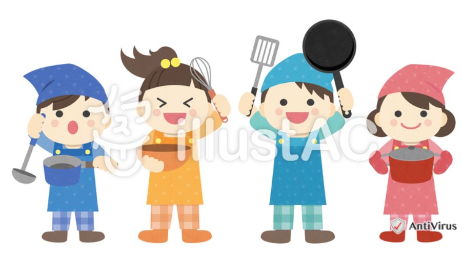 イラストポップの幼児教育素材 保育士No29エプロン姿の座った保育士の無料イラスト