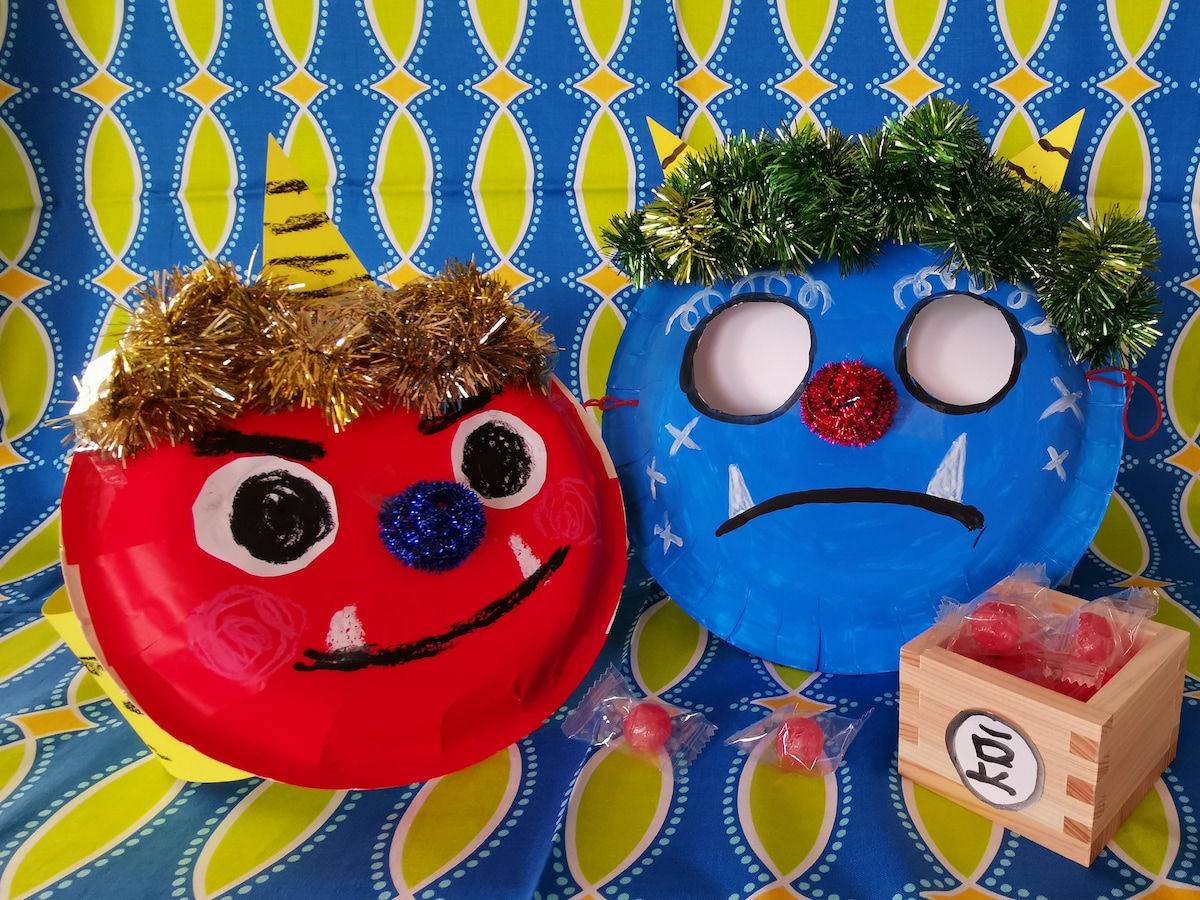 みんなの手作り鬼のお面アイデア〜節分にちなんだお面や帽子の製作まとめ〜保育と遊びのプラットフォーム ほいくる