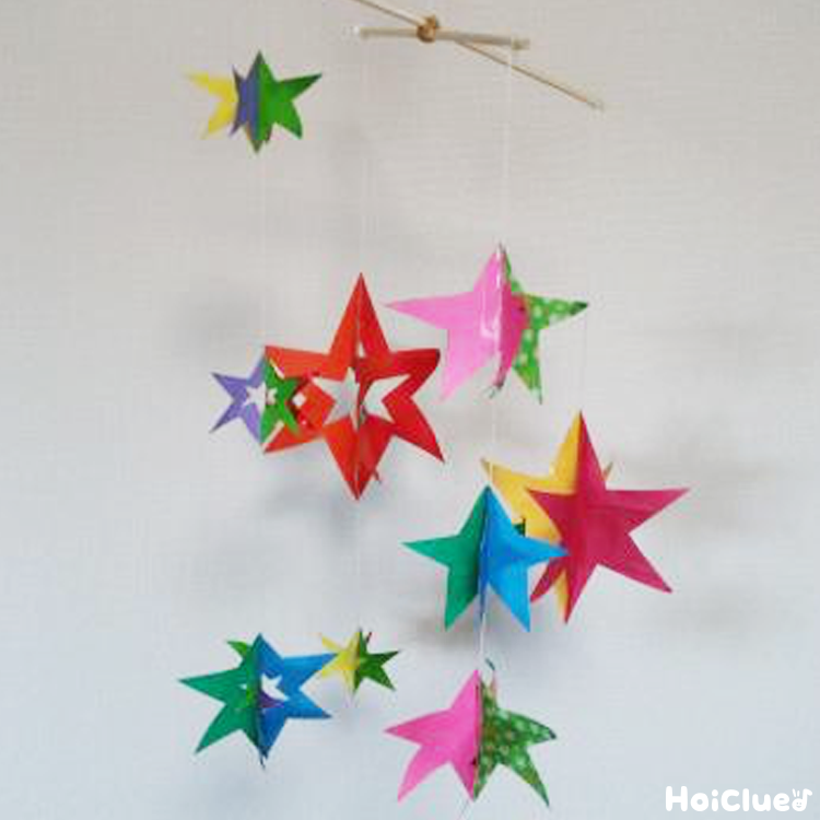 作例 赤ちゃんが凝視する！風でなびくフェルトのモビール保育士・幼稚園教諭のための情報メディア ほいくis ほいくいず