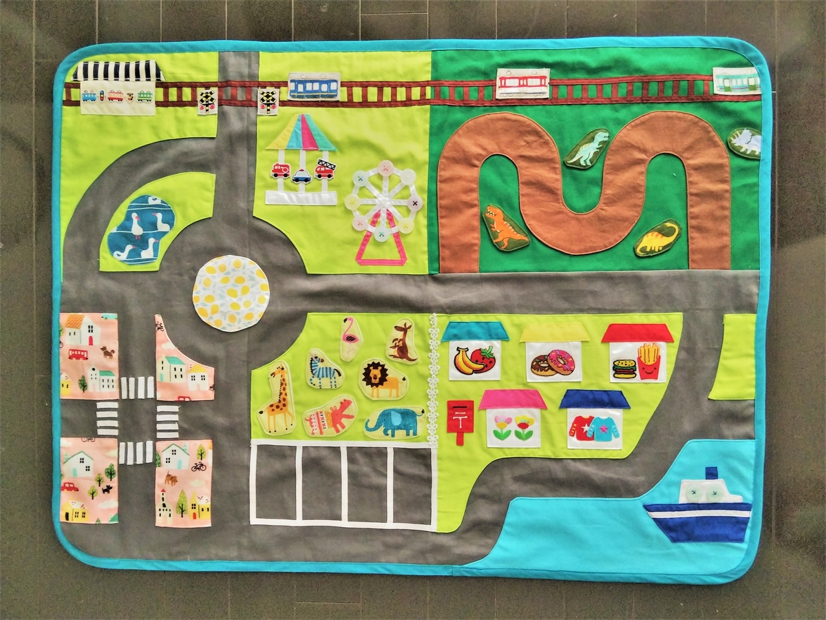 ハンドメイド A4ミニカー道路・駐車場シート3枚 Cセット トミカ097 ミニカ