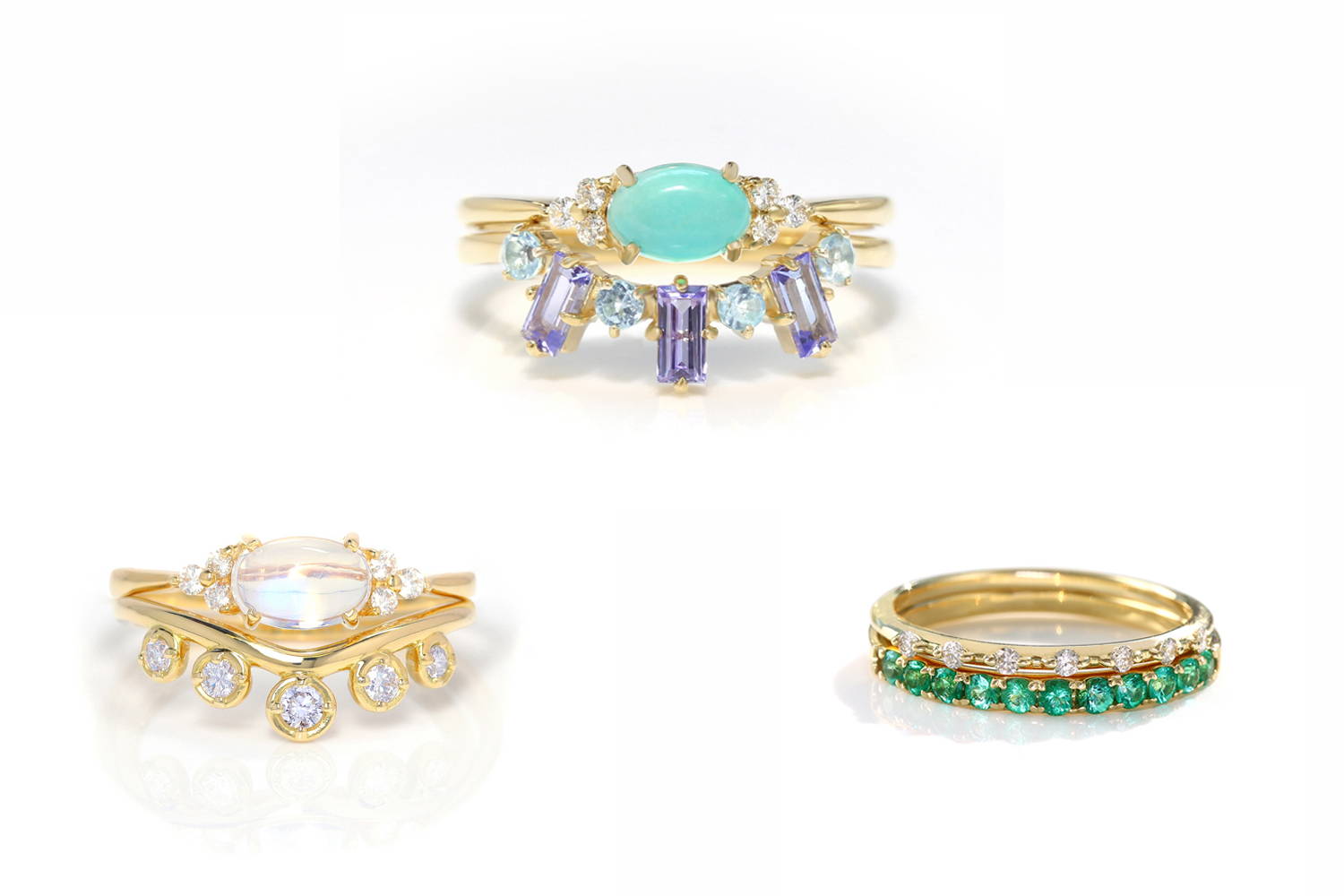 指輪の重ね付け。おしゃれでバランス良いコツは？両手のリング実例5選ハンドメイド、手作り通販・販売のCreema