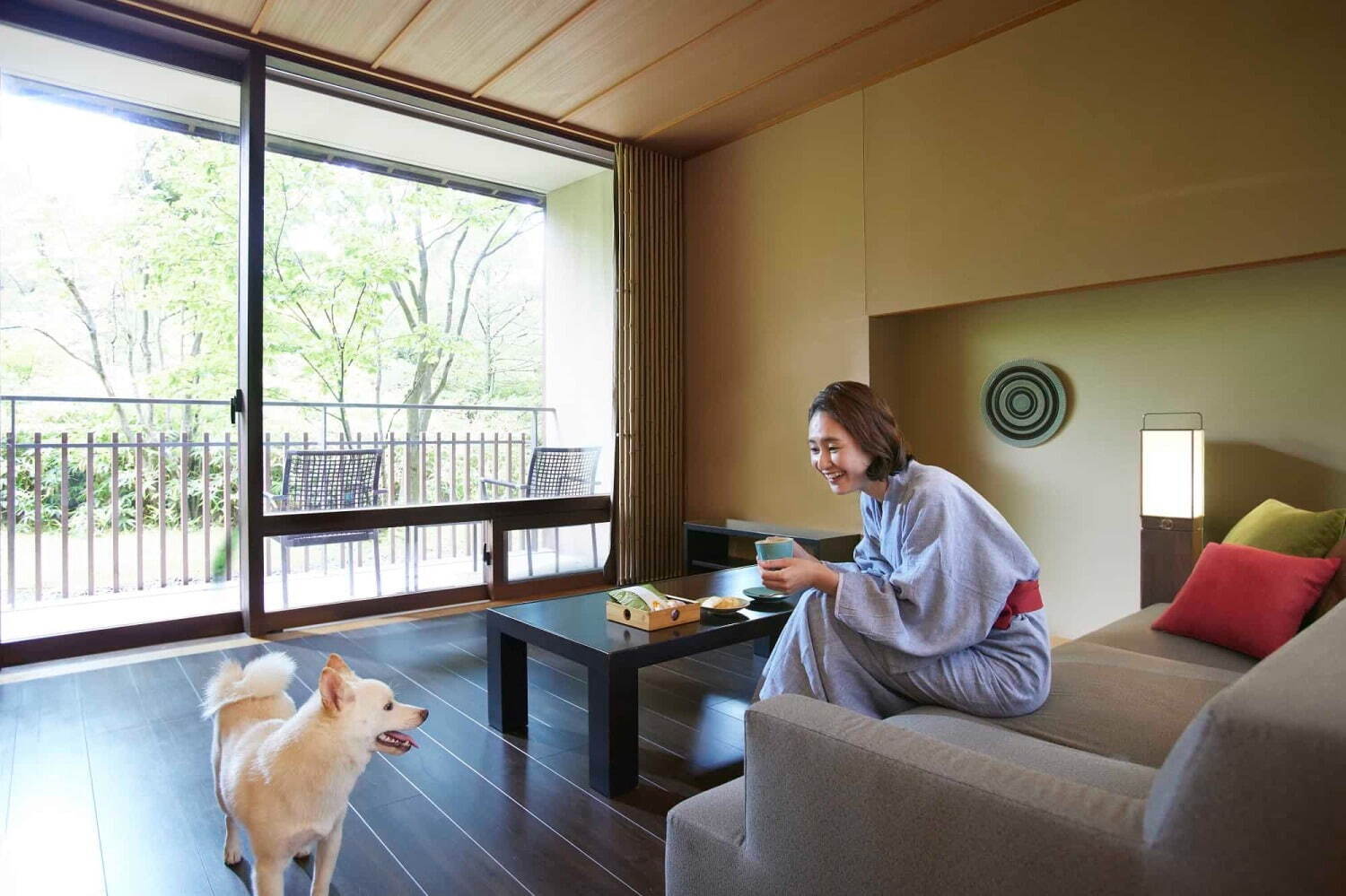 ぽんちゃんと星のや軽井沢 お外編