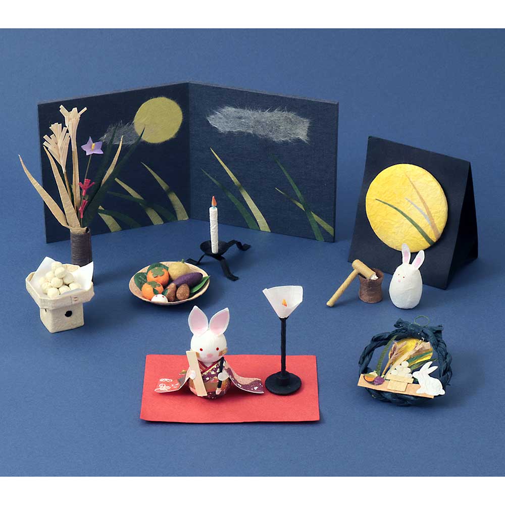 十五夜の折り紙の簡単な作り方。幼児でもかわいいお月見飾りが作れます♪幼稚園や保育園の製作にもおすすめ！おりがみっこⅡ