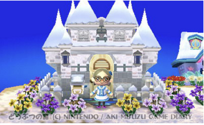 とび森「モダンないえ」の外壁リフォーム外観画像: 旧オキラクウサギ