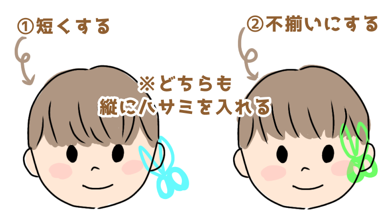 男の子 前髪 ギザギザ 切り方TikTok