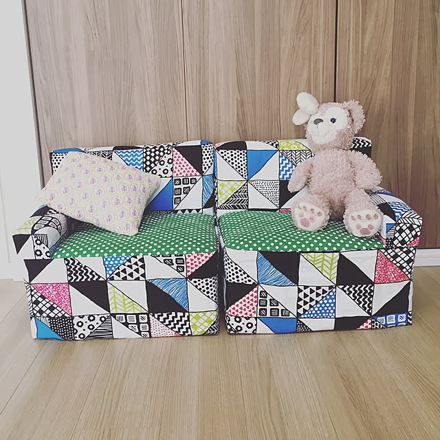 牛乳パックソファ 椅子・背もたれ・肘掛 材料費かけない作り方もぶこむ｡