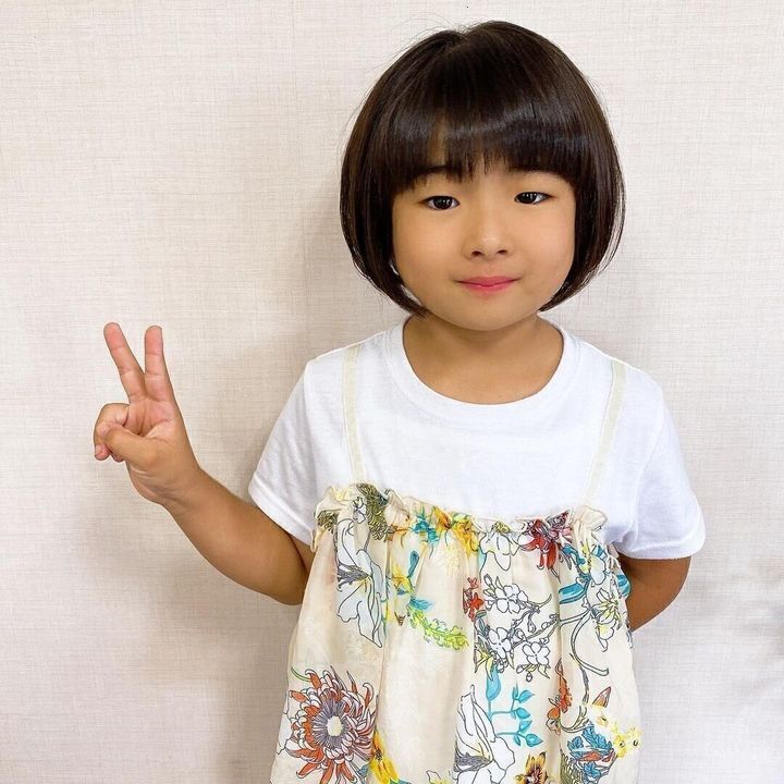 ショートヘアショートカットショートボブ女の子ショート子どもの髪型キッズカットチョッキンズ七五三６歳