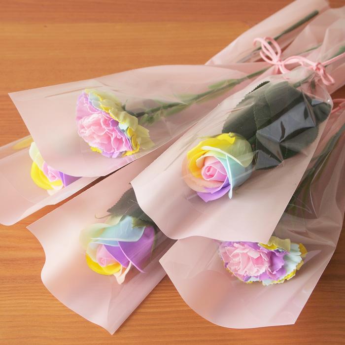 新商品 手作り花束キット メッセージカード付き 3種類セット日伊家族の日々by『集中して夢中になれる☆』楽しみながら賢くなっちゃう知育シール＆クラフトショップのドゥエガッティーニ♡