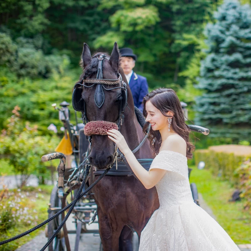 ちょうど結婚式をやっていました。馬車登場です - 嬬恋村、ホテルグリーンプラザ 軽井沢の写真 - トリップアドバイザ